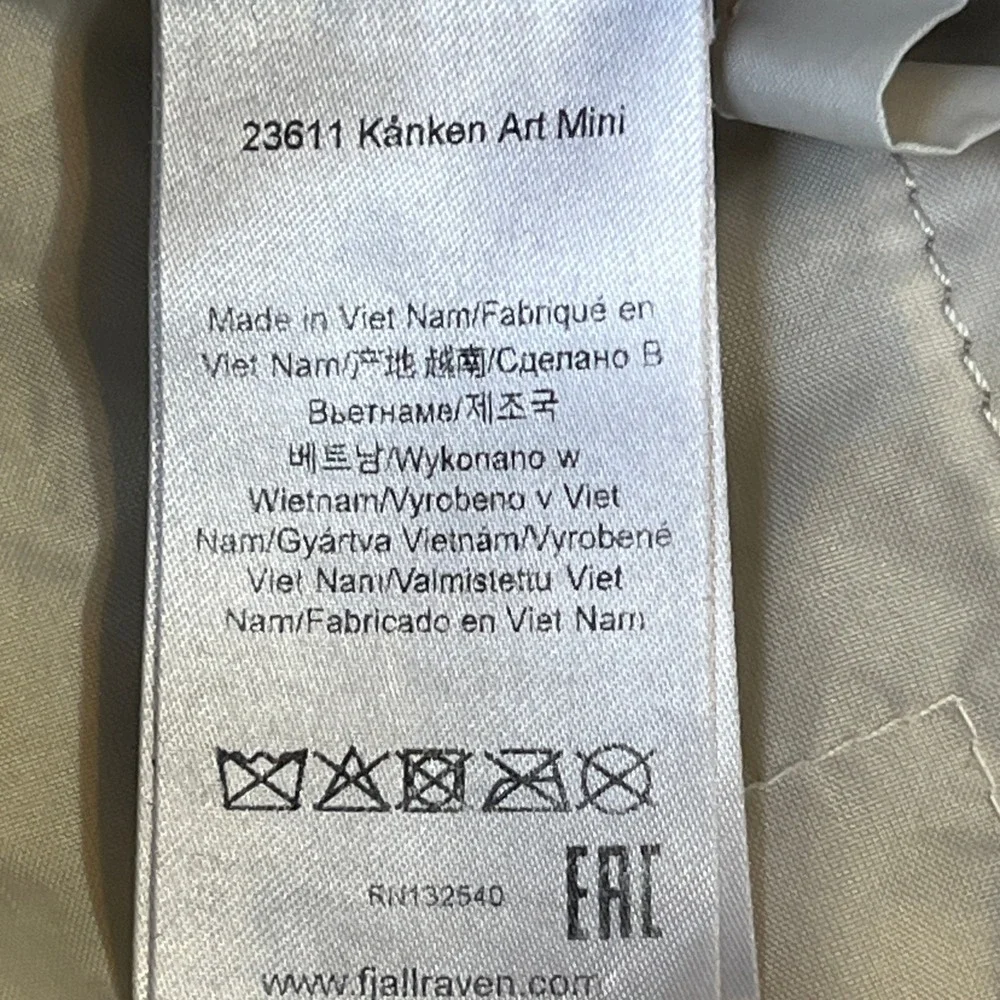 Fjallraven Kanken Art Mini Backpack Abstract Landscape Camo Blue 23611 Kids